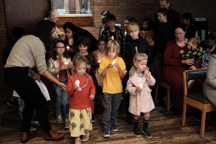 Gezinsviering met catechese Leuven centrum © Pastorale zone Leuven aan de Dijle