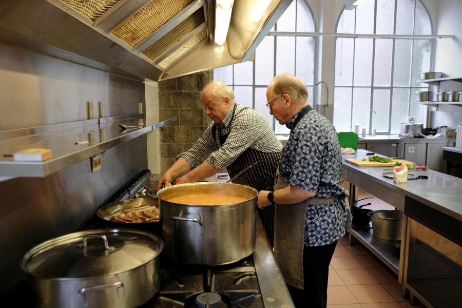 Solidaire maaltijd in Geertruihof 2022 © Pastorale zone Leuven aan de Dijle