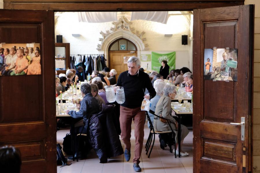 Solidaire maaltijd in Geertruihof 2022 © Pastorale zone Leuven aan de Dijle