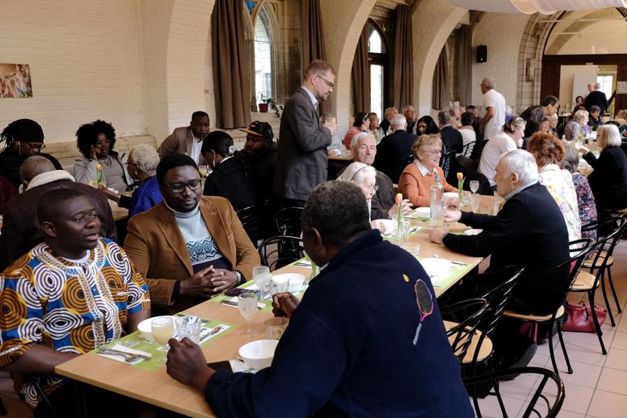 Solidaire maaltijd in Geertruihof 2022 © Pastorale zone Leuven aan de Dijle