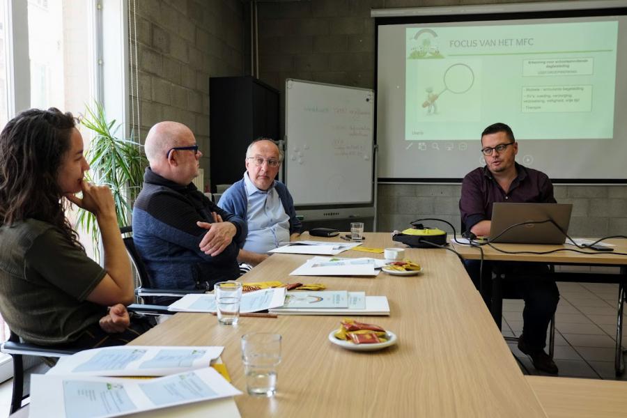 De gemeenschapsploeg bezoekt Windekind juni 2022 © Pastorale zone Leuven aan de Dijle