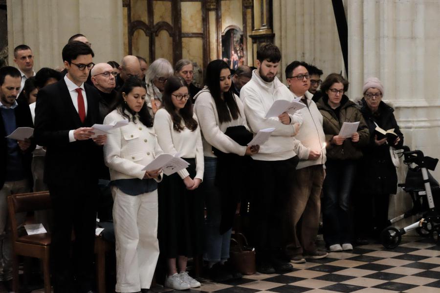 Paasnacht in de Leuvense Sint-Pieterskerk 2026 © Pastorale zone Leuven aan de Dijle