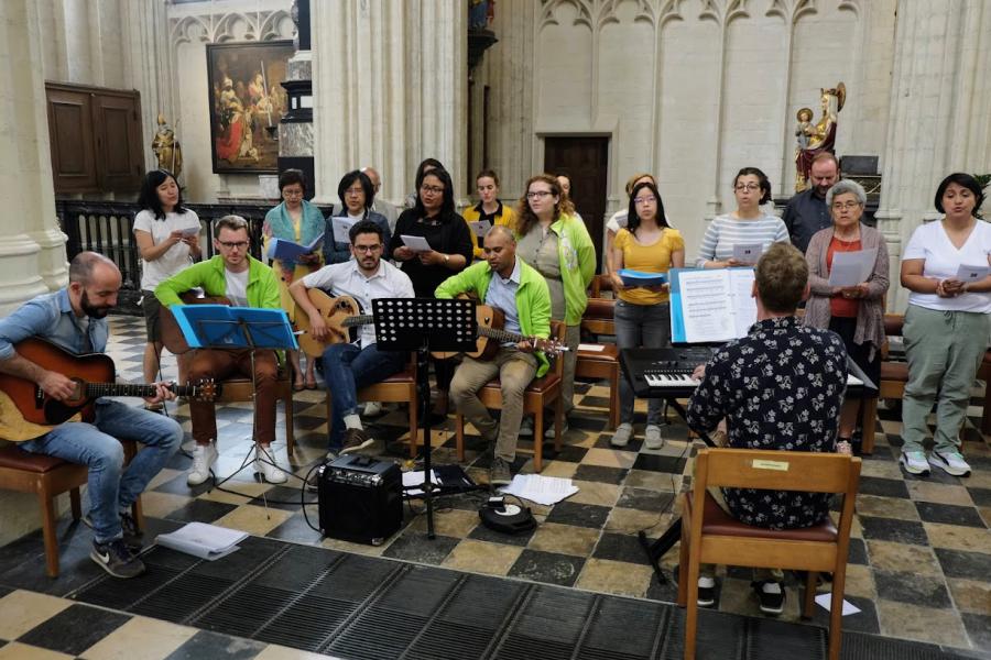 Internationale jongerenviering in de Sint-Pieterskerk © Pastorale zone Leuven aan de Dijle