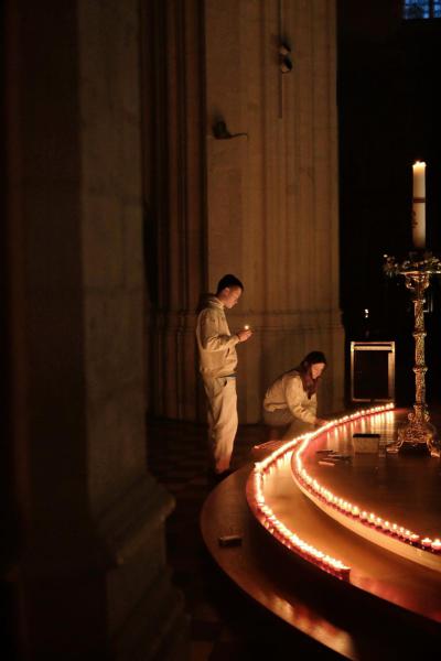 Een persoonlijk moment van gebed: voor elke intentie een vlammetje © Pastorale zone Leuven aan de Dijle