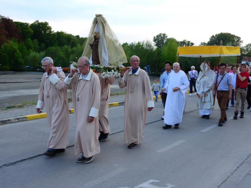 De 1 mei-processie aan het Zoet Water © PZ Oase Oud-Heverlee
