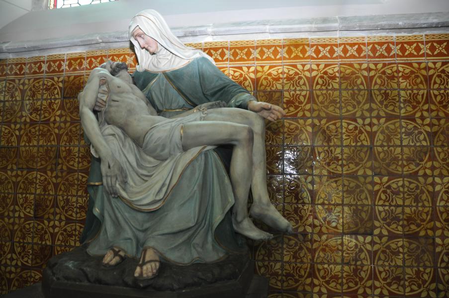 Maria met  haar gestorven zoon. 