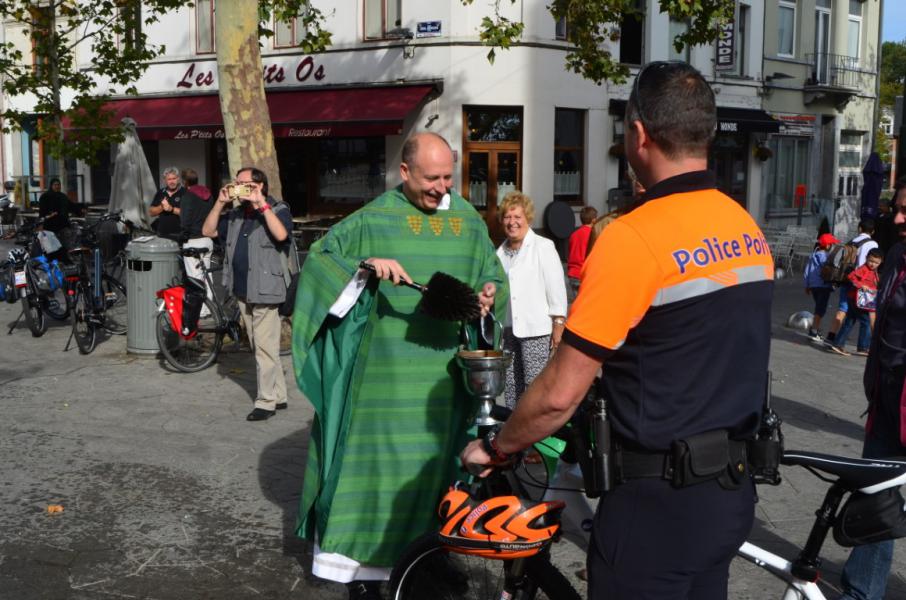 Fietsenzegening © Luc Lioen