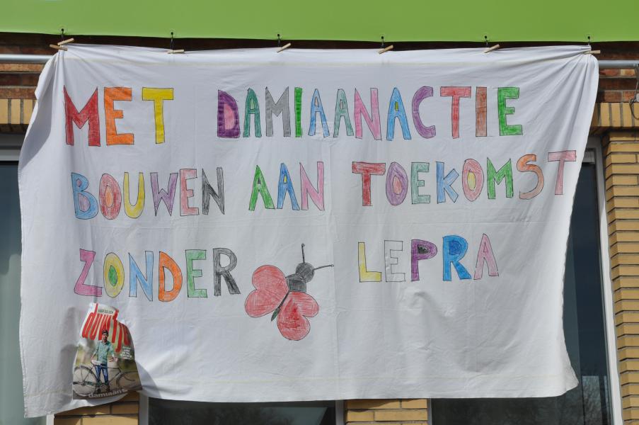 Damiaan in volle actie in de vrije school de Ark 