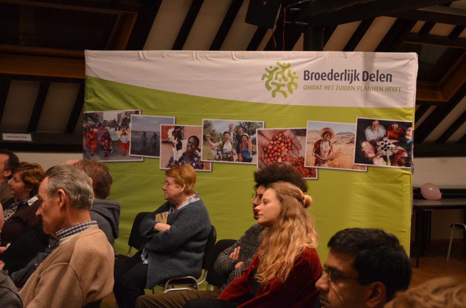Milbia komt getuigen in het kader van Broederlijk Delen