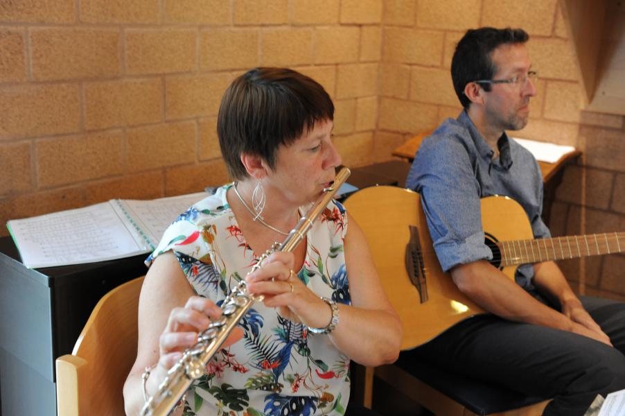 De muzikanten: Lieve en Koen © Johan Engels