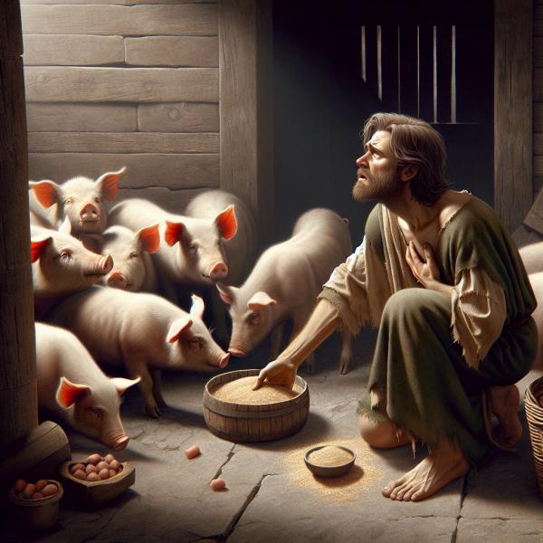 De verloren zoon - komt tot inkeer © -