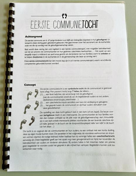 Eerste communietocht beschrijving © CCV in het bisdom Brugge