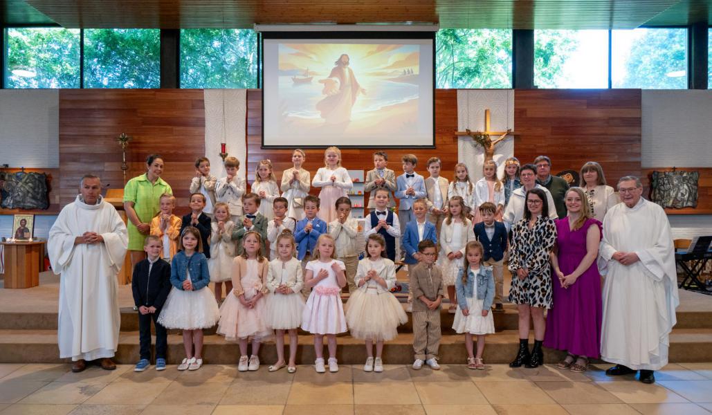 Eerste communicanten Ingooigem, Kaster en Tiegem 