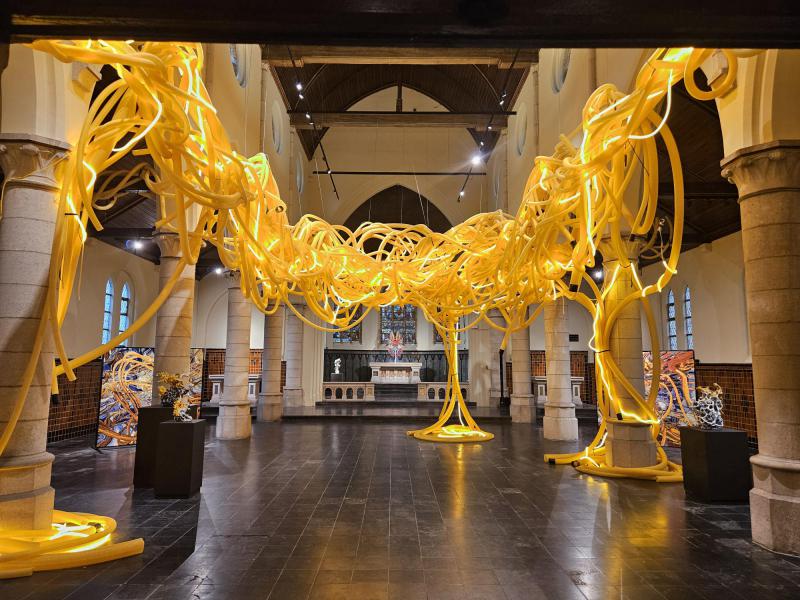 Echoes of a Line – Nick Ervinck in Sint-Pieterskapelle  © Jo Broucke