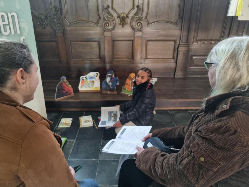 Eerste Communietocht maart 2024 in de kerk te Outer © Krista De Vos