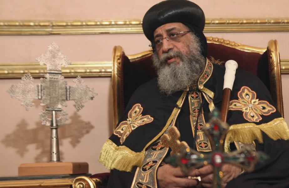 De koptisch-orthodoxe patriarch Tawadros © OSR/SIR