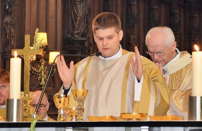 Priesterwijding van Elia Cantaert op 21 oktober 2018 