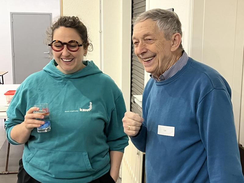 Ella van Kamino en catechist Luc, 7 maart 2026 © Dirk Bellens