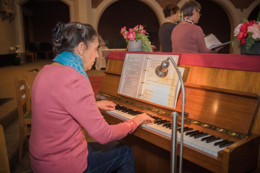 Nicole De Paepe aan de piano © Wim Duysburgh
