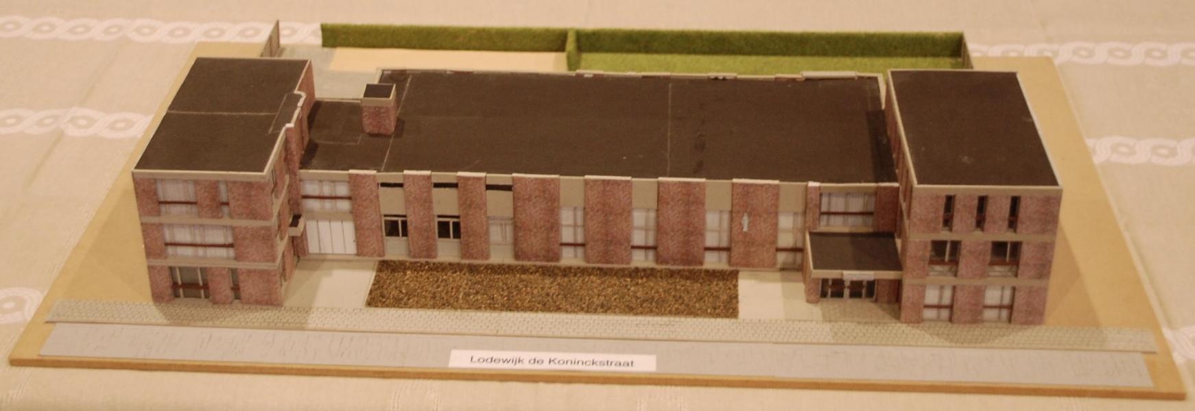 De maquette van Bergheem door Hugo Zwysen: de voorzijde © Hugo Zwysen