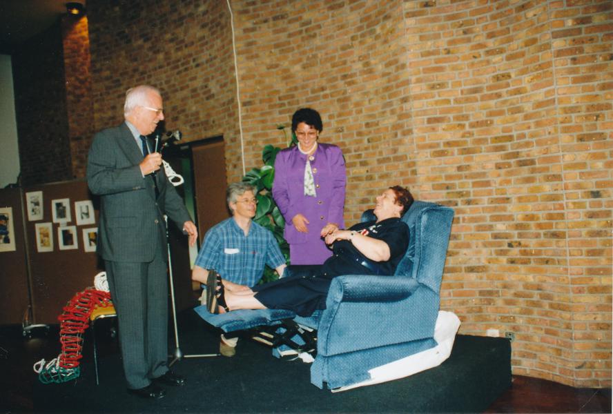 Mechoui 2001 met François Dedecker, Jo Libens en dochter Marilia  © Mia Verbanck