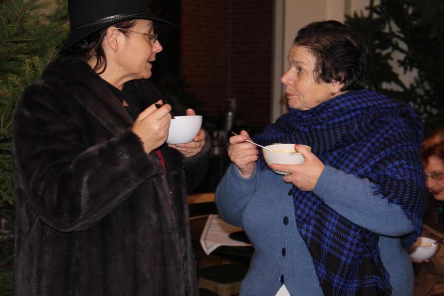 Tijdens de Koffiestop van 2010 samen met dochter Marilia  © Mia Verbanck