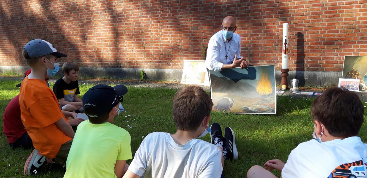 Vormelingen ontdekken symbolen © Hans Swennen