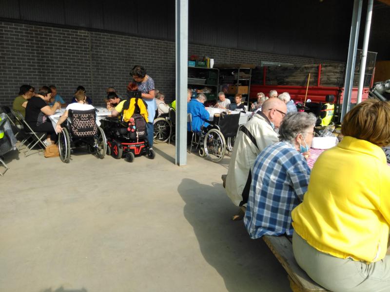 Met Samana op wandel 