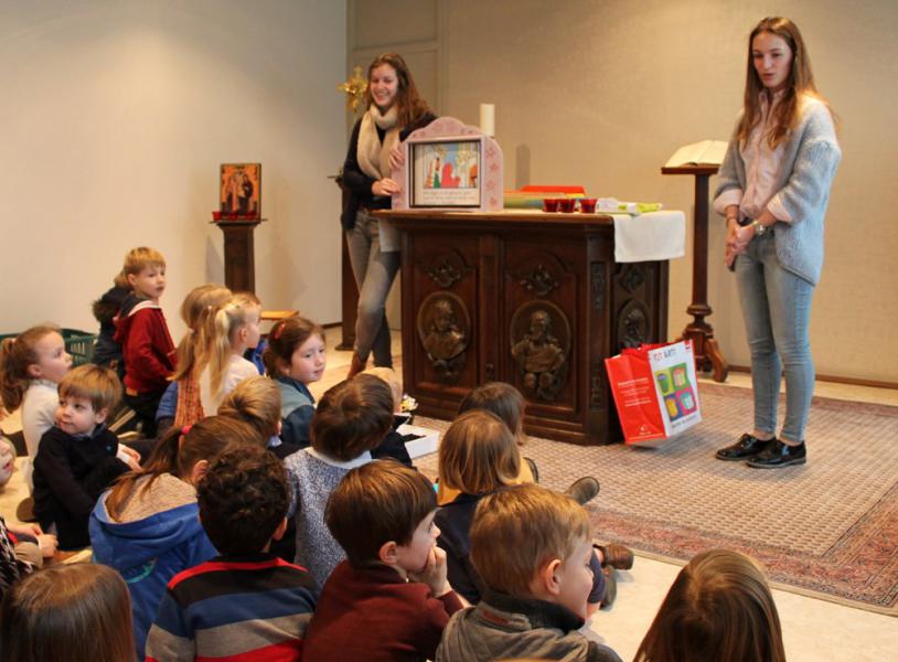 kinderwoorddienst in de kapel van de kerk: welkom! 