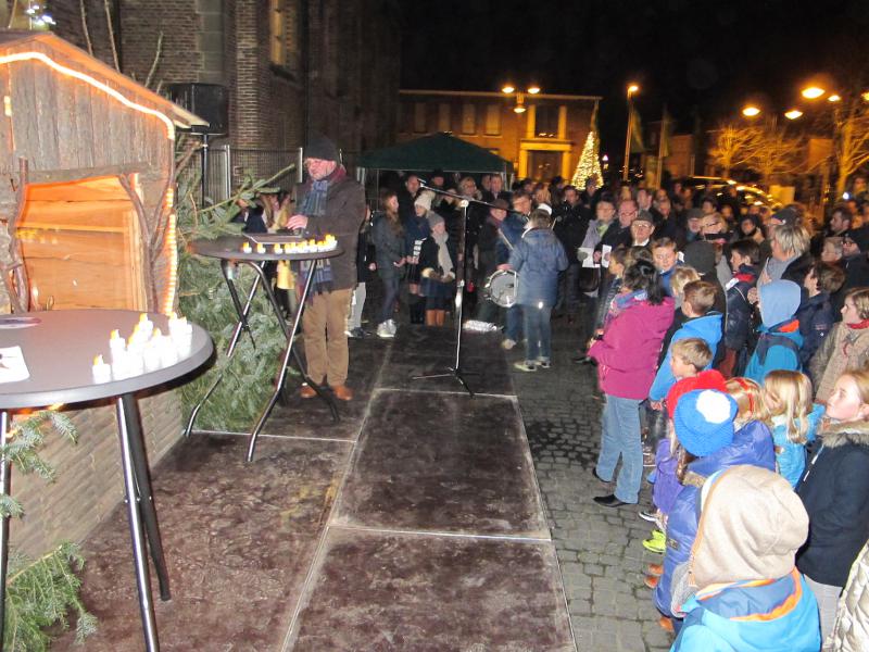 Een sfeerbeeld van de kerstwake 