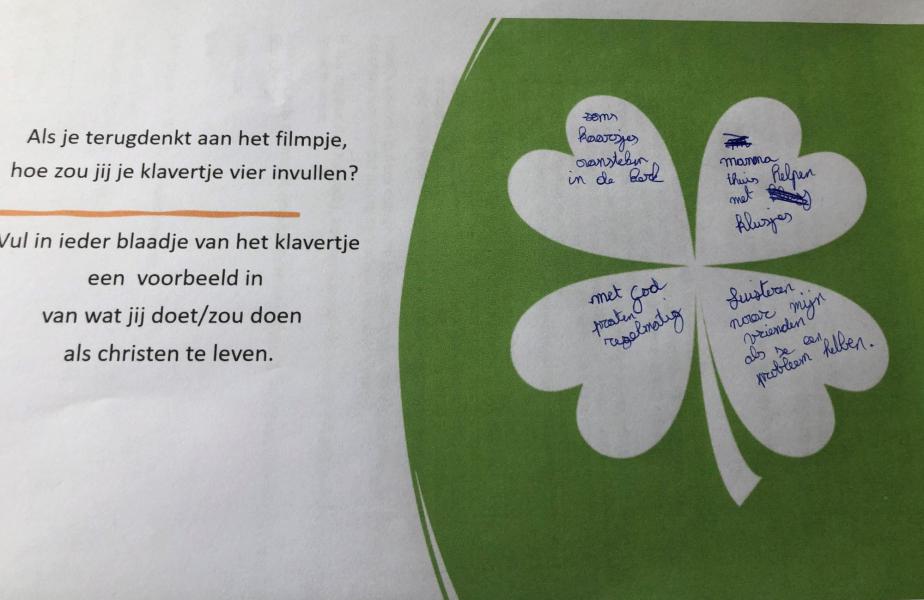 op weg naar het vormsel 