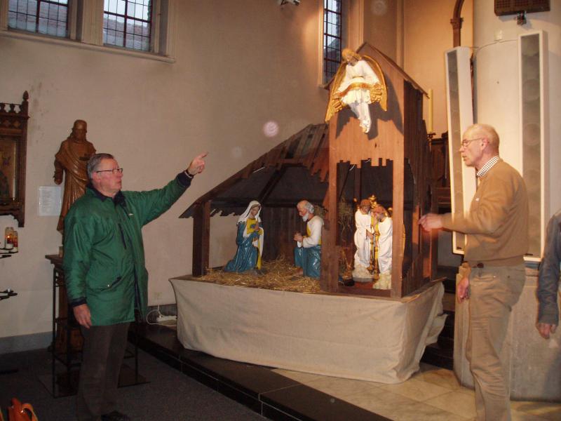 Dank aan André, Paul en Willy voor de opbouw van de kerststal in de kerk. 