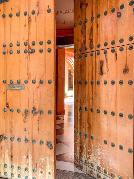 Toegangsdeur 'Palacio Episcopal' in Malaga) 