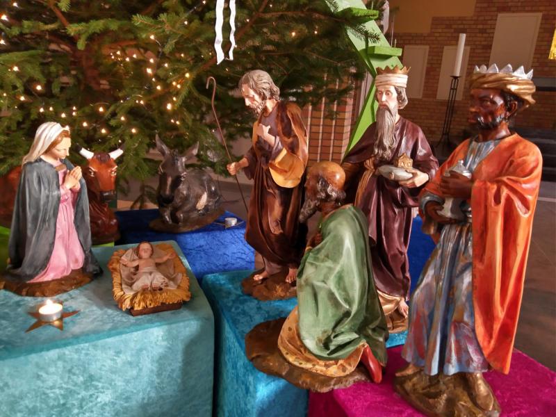 kribbe in de kerk van Sint-jan 