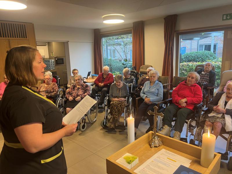 Gebedsvieringen voor overleden medebewoners 