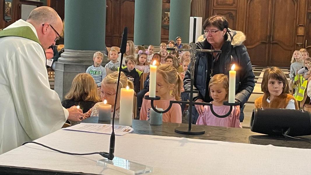 Viering met de leerlingen van de school Ter Bunen 