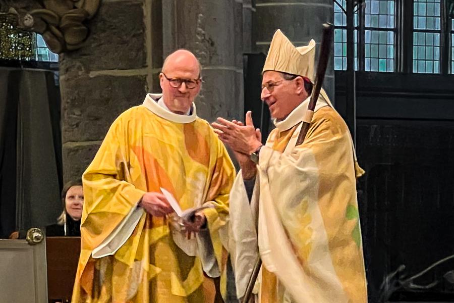 Aanstellingsviering pastoor-deken Edouard Van Maele in Kortrijk 