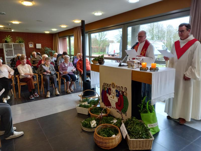 Palmwijding in het wzc Mariawende te Beernem 