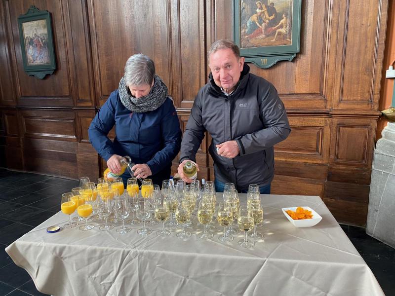 Nieuwjaarsreceptie na de eucharistie in Oedelem 