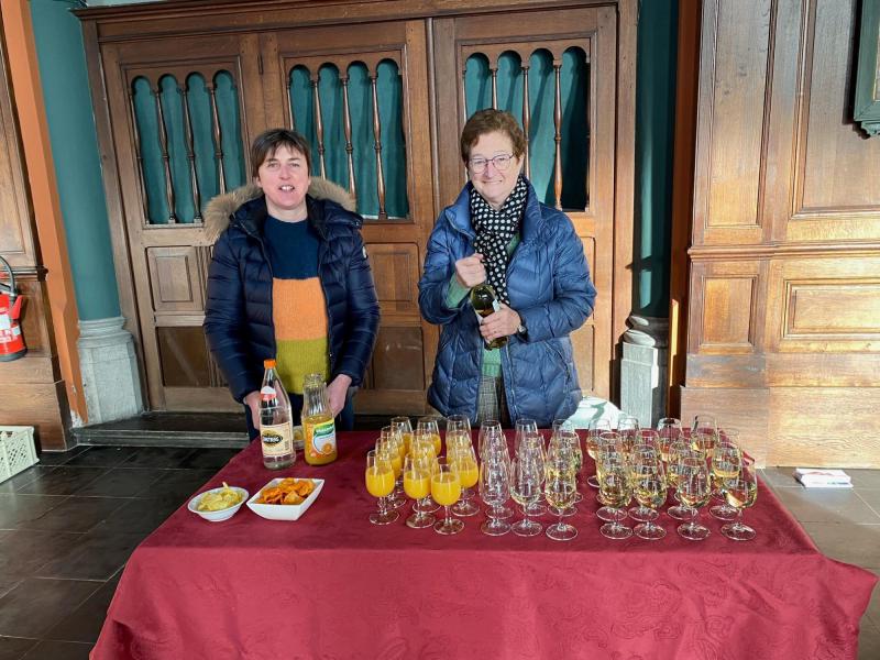 Nieuwjaarsreceptie na de eucharistie in Oedelem 