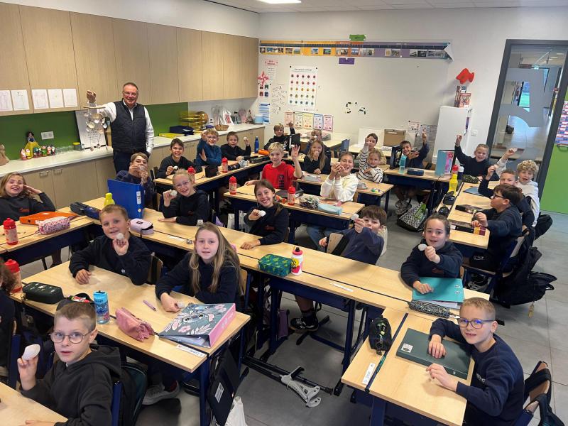 Klasbezoeken in Zwevezele 