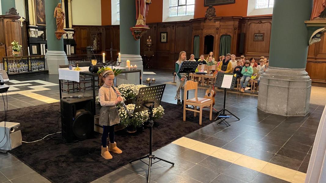 Viering met de leerlingen van de school Ter Bunen 