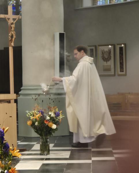 Allerheiligenviering in de kerk van Wingene 