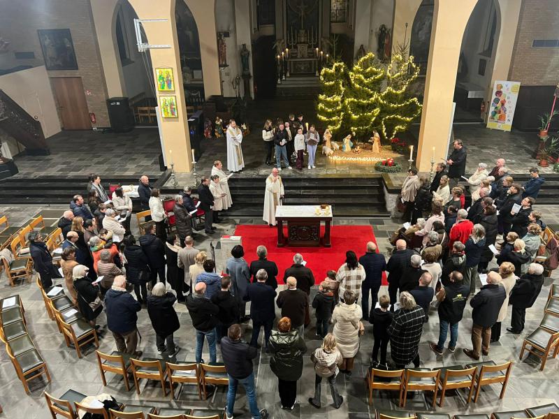 Kerstavondviering in Zwevezele 