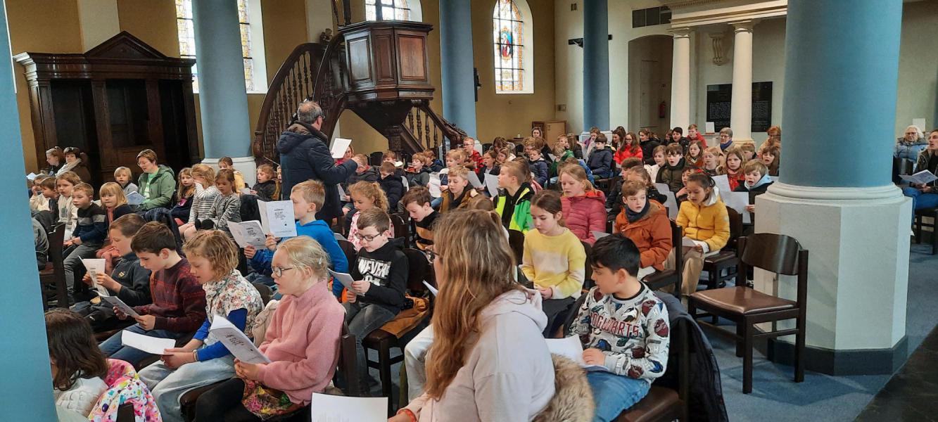 Schoolviering van de Sint-Jorisschool te Beernem 