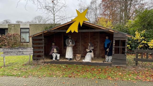 Opbouw kerststal in Beernem 