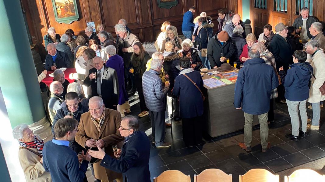 Oedelem - Welkom aan pastoor Bart en diaken Danny en nieuwjaarswensen met Ferm 