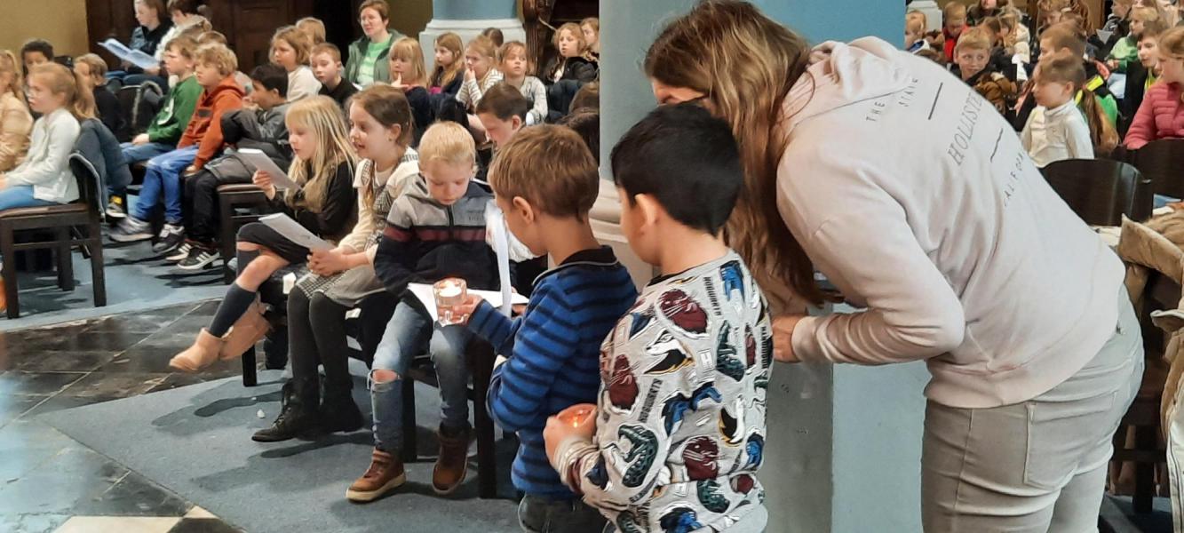 Schoolviering van de Sint-Jorisschool te Beernem 