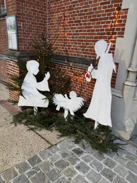 Kerststal in de kerk van Wildenburg 