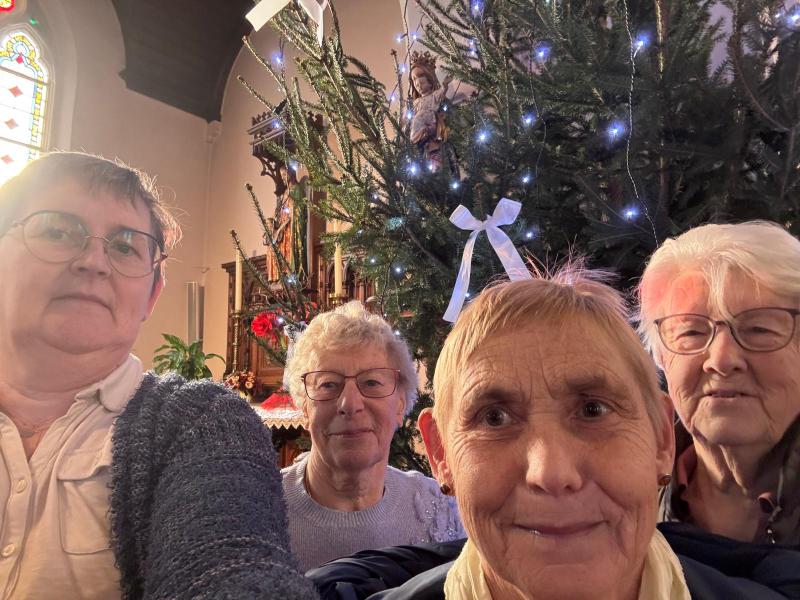 Kerststal in de kerk van Wildenburg 